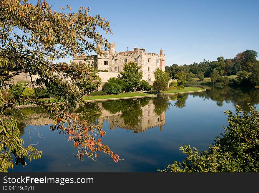 Castle,gardens and reflections