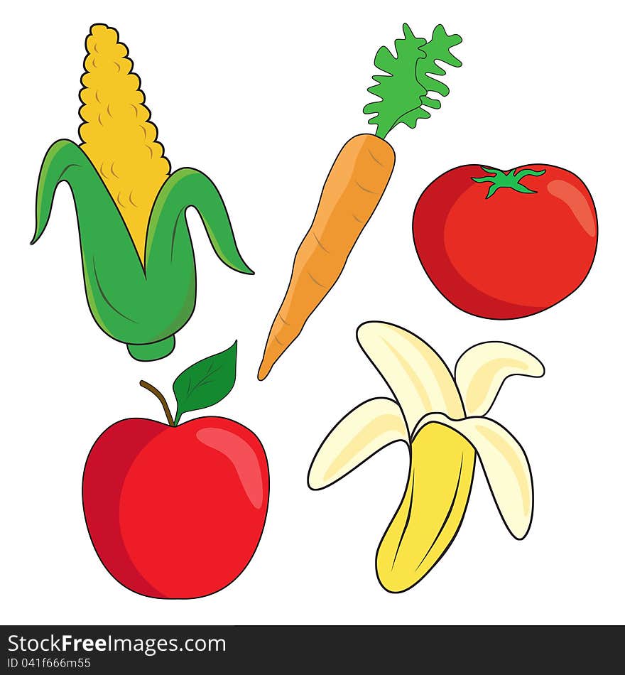 Vegetables and fruit