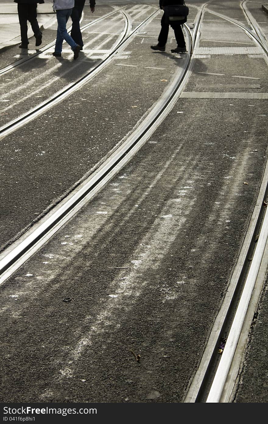 Crossing the tramlines