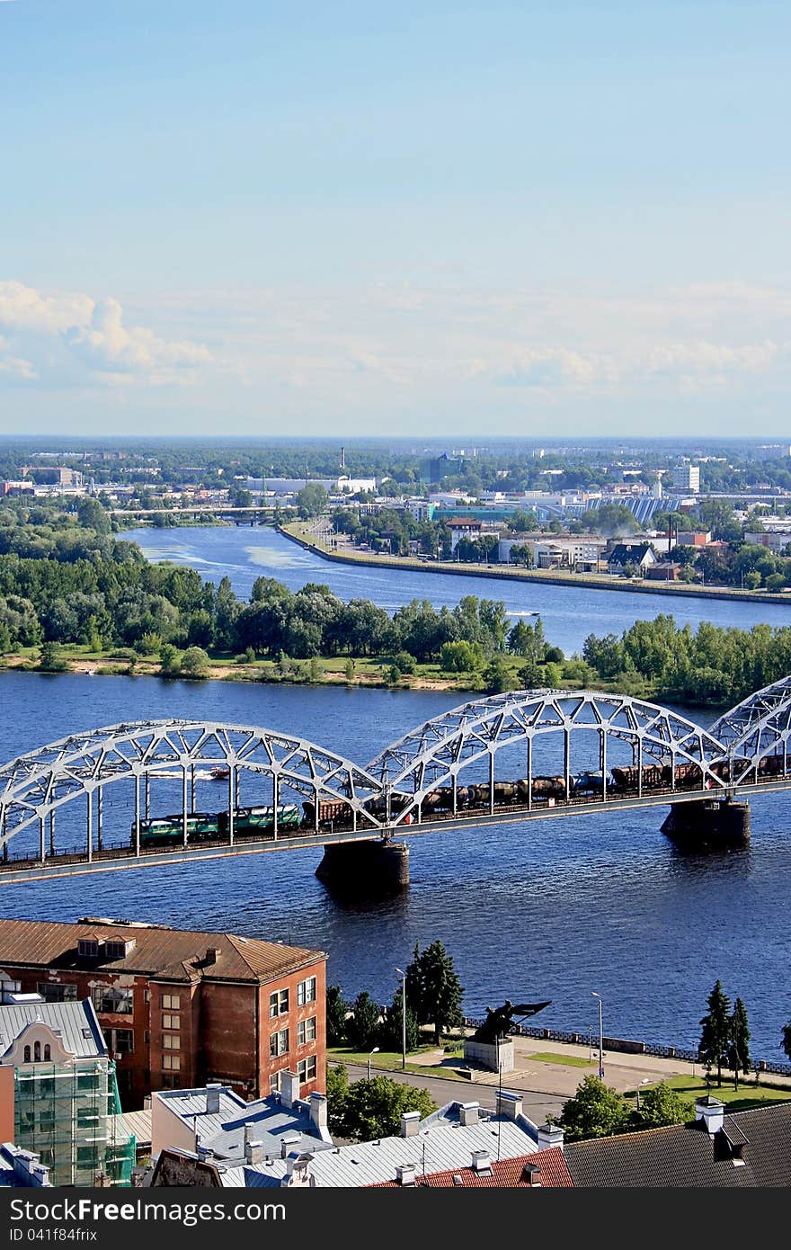 Panorama View Of Riga