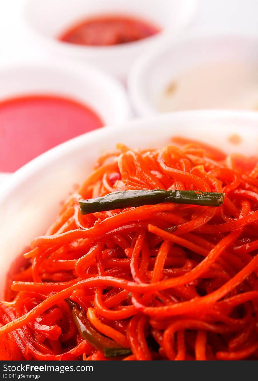 Stir-fried noodles, Chow mein, Chinese cuisine also called schezwan noodles in India