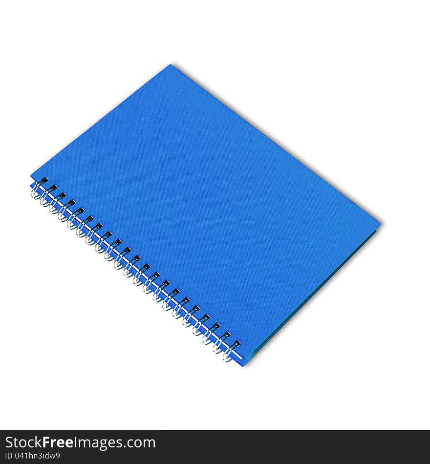 Blank book  on white background.