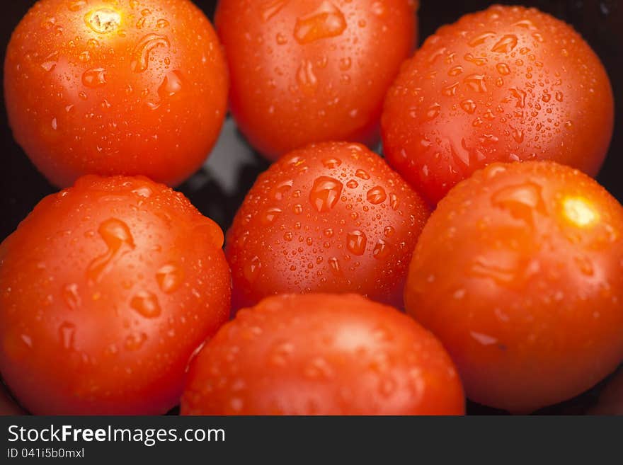 Cherry tomatoes in a bowl