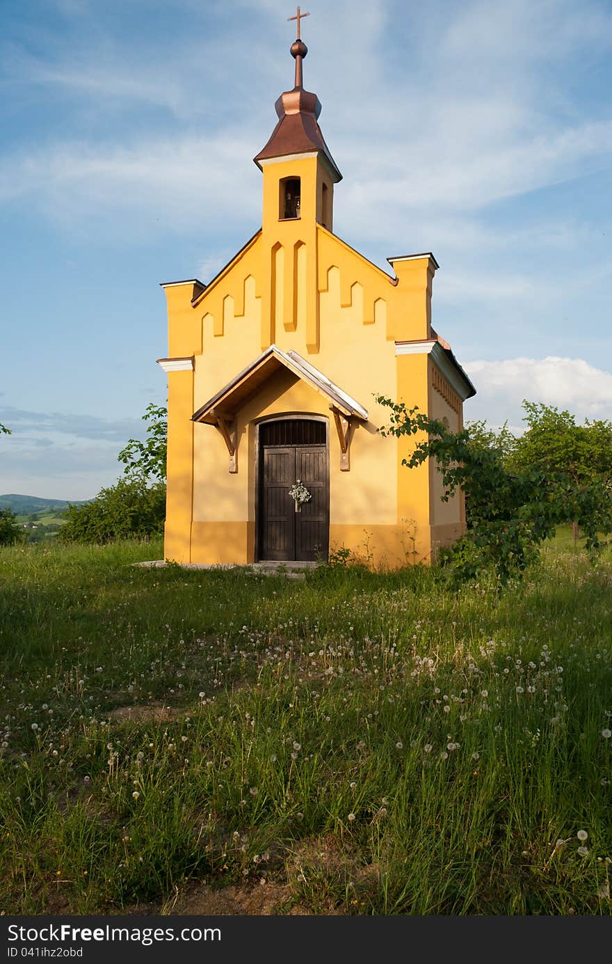 St. Anna Chapel, sunshine (Brumov)