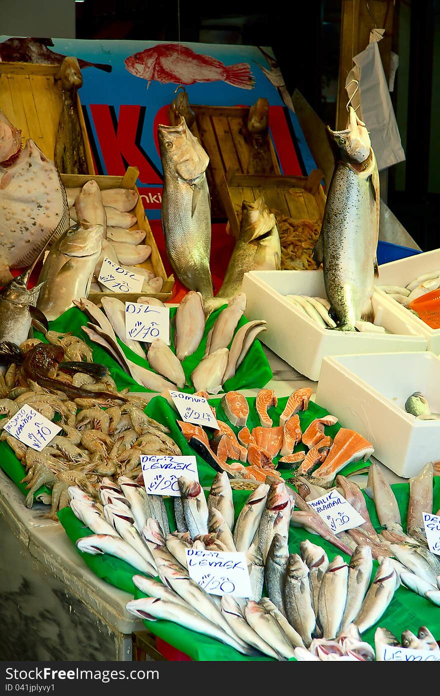 Mediterrien fish market, Istanbul