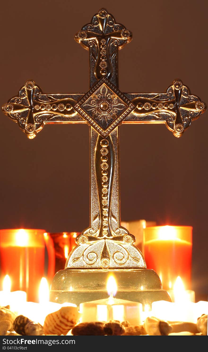 Cross with Candles