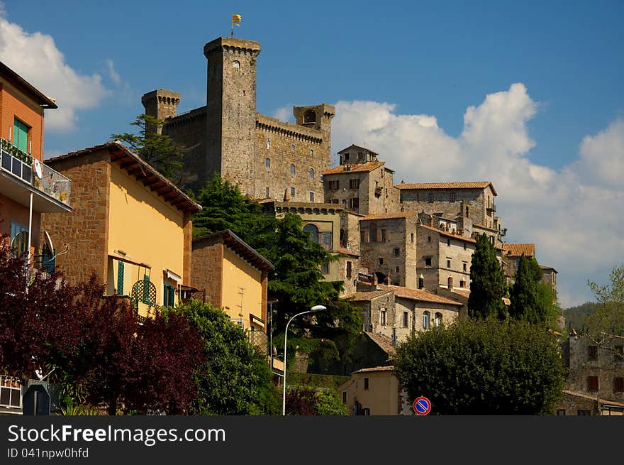 Castle of Bolsena village in Italy. Castle of Bolsena village in Italy.