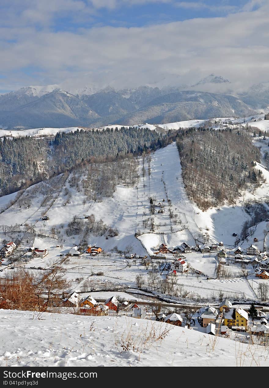 Snowy village