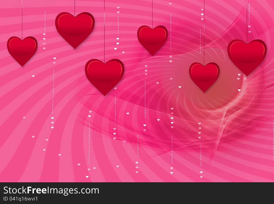 Hearts background