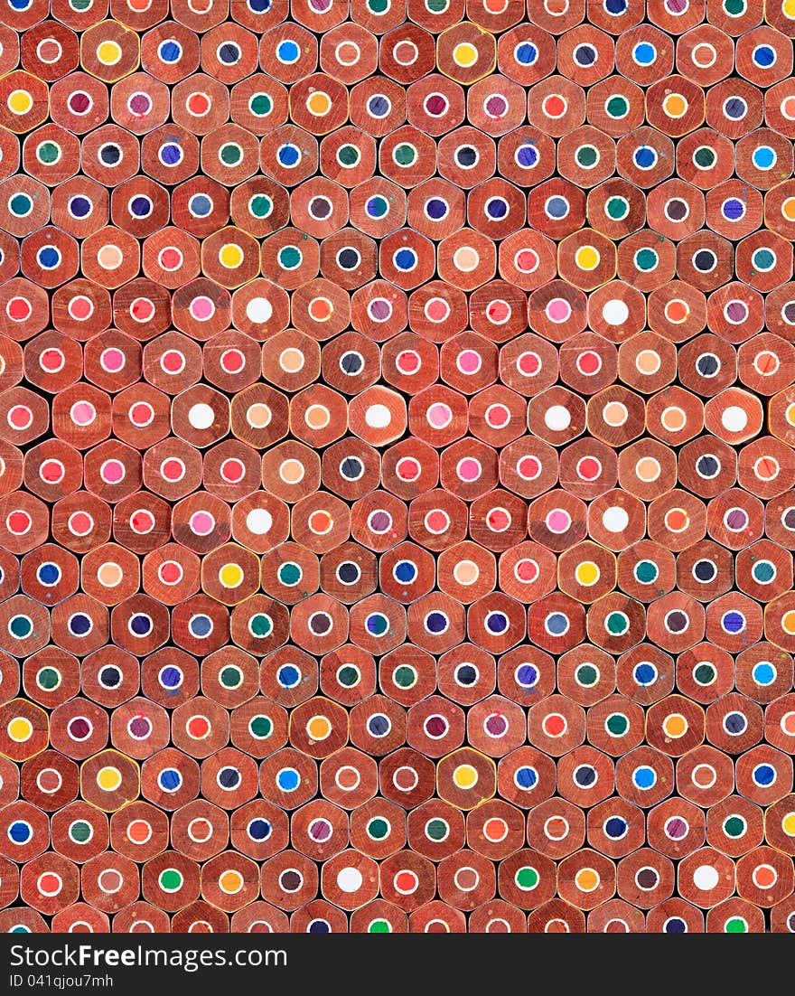 Pattern of colorful pastel wooden pencil background