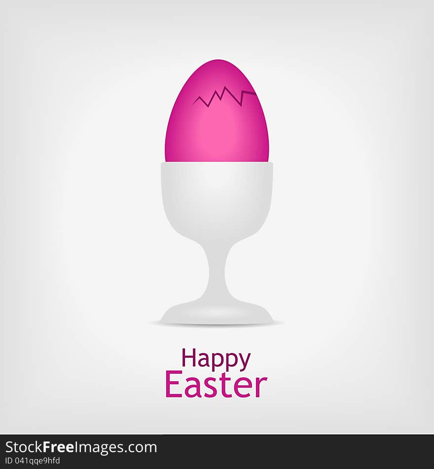 Pink easter egg