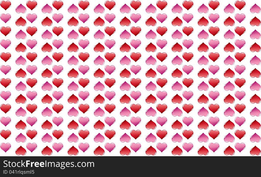 Background With Hearts