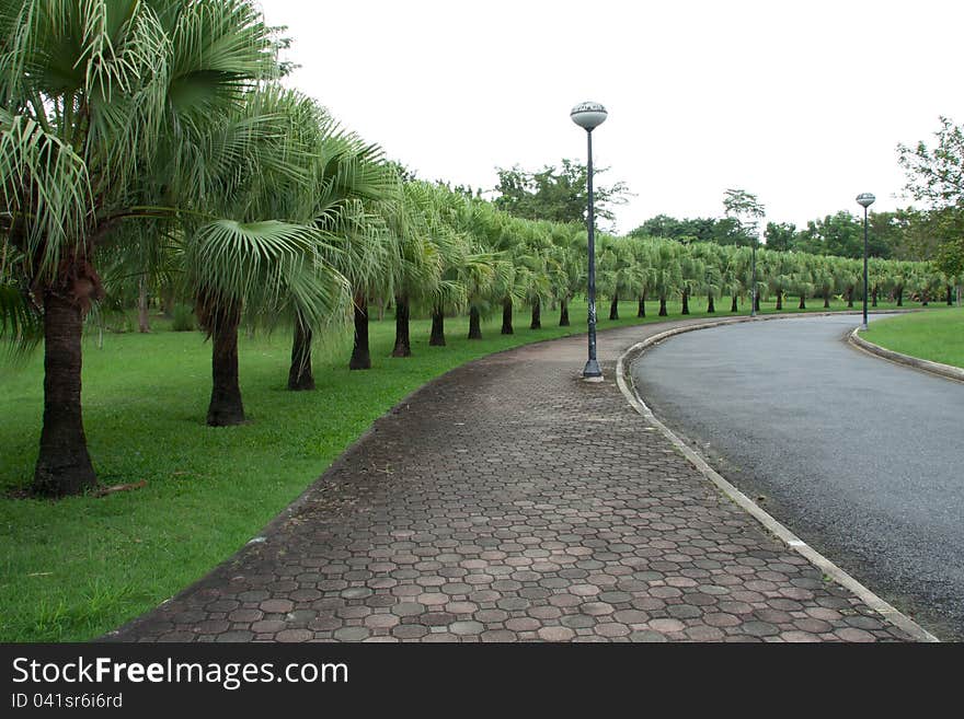 Landscaped park