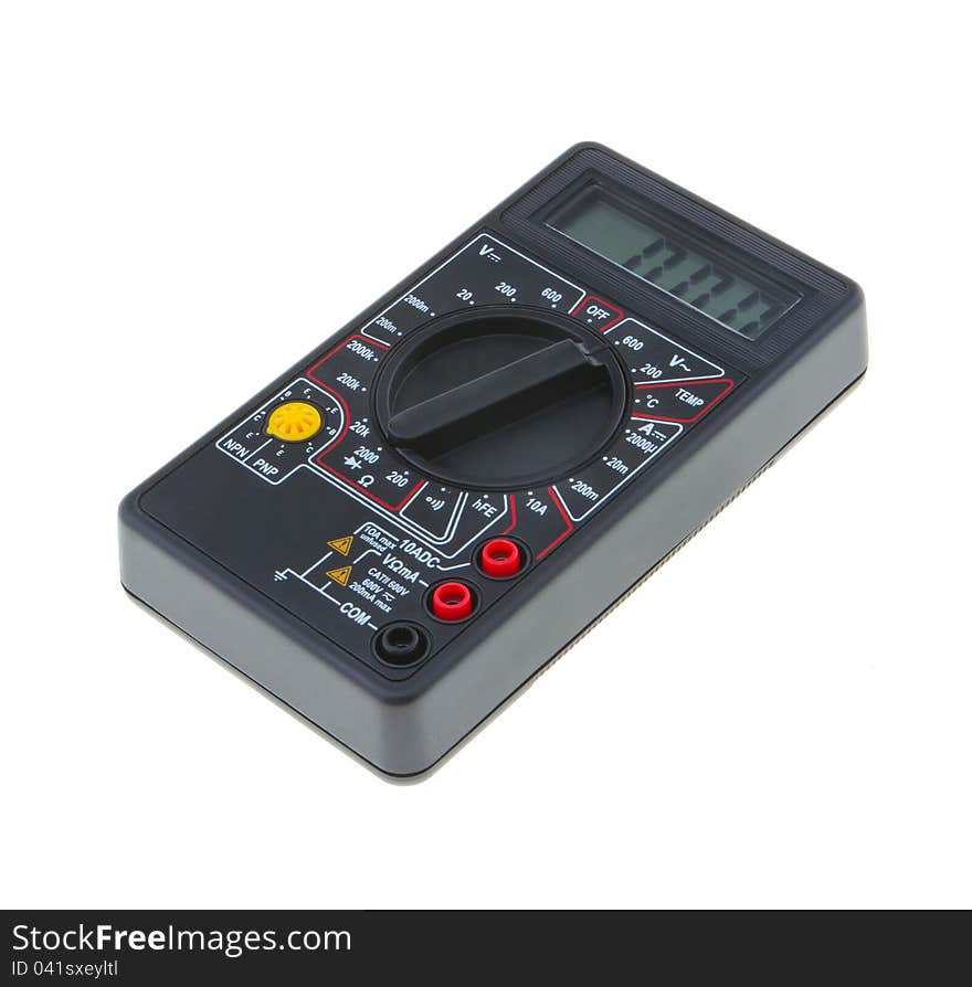 Multimeter On A White Background.