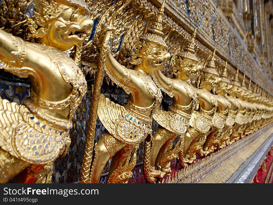 Garuda lines in Decoration of Wat Phra Keaw