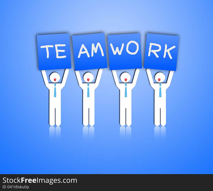 Combining several people as a team. And compatibility is a good team spirit. Combining several people as a team. And compatibility is a good team spirit.