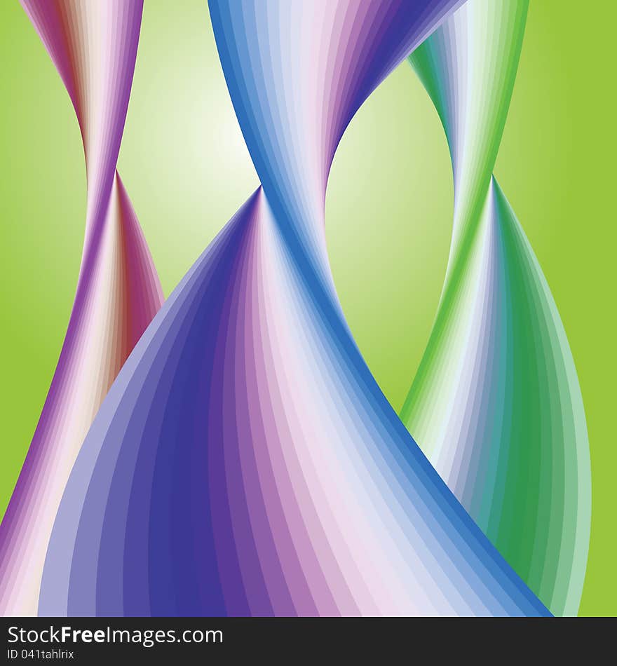 Abstract wavy background vector illustration.