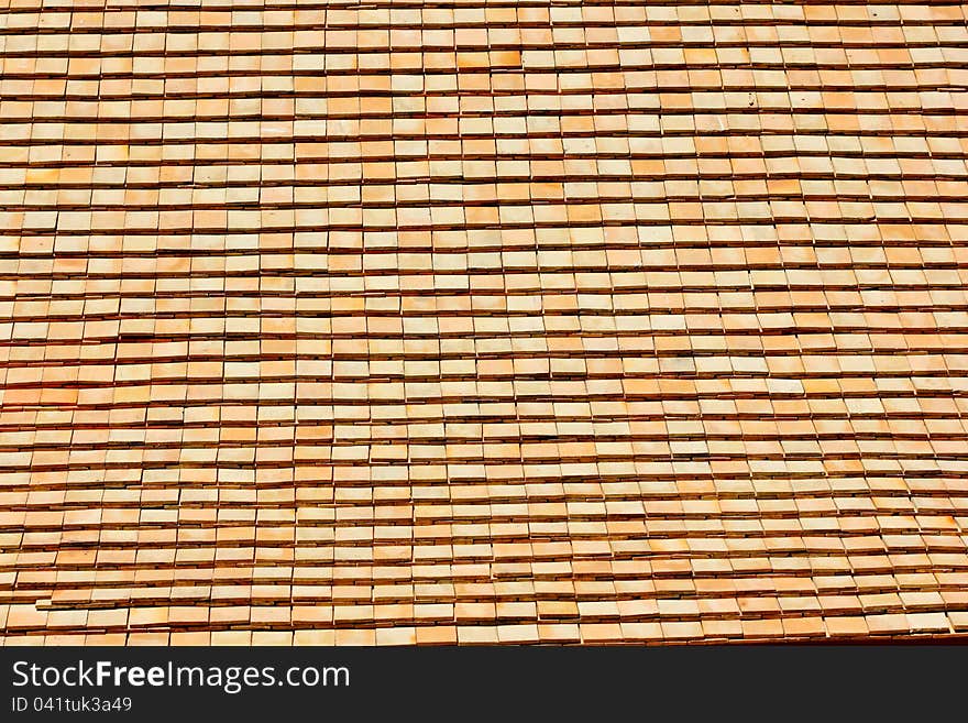 Roof tiles. Made of natural material made ​​from clay