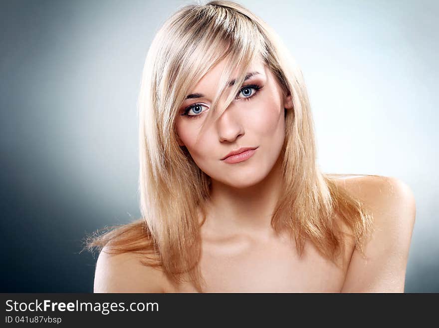 Portrait of beautiful blonde