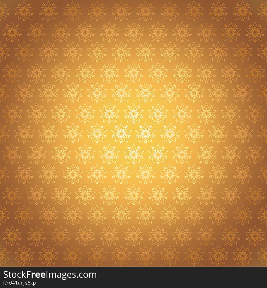 Seamless pattern golden stars