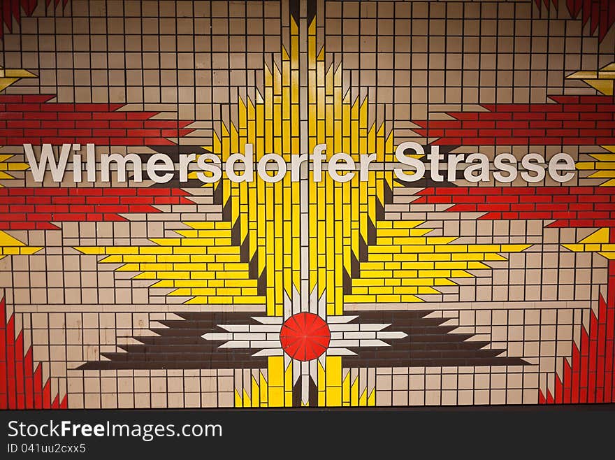 Berlin Metro Station Mosaic