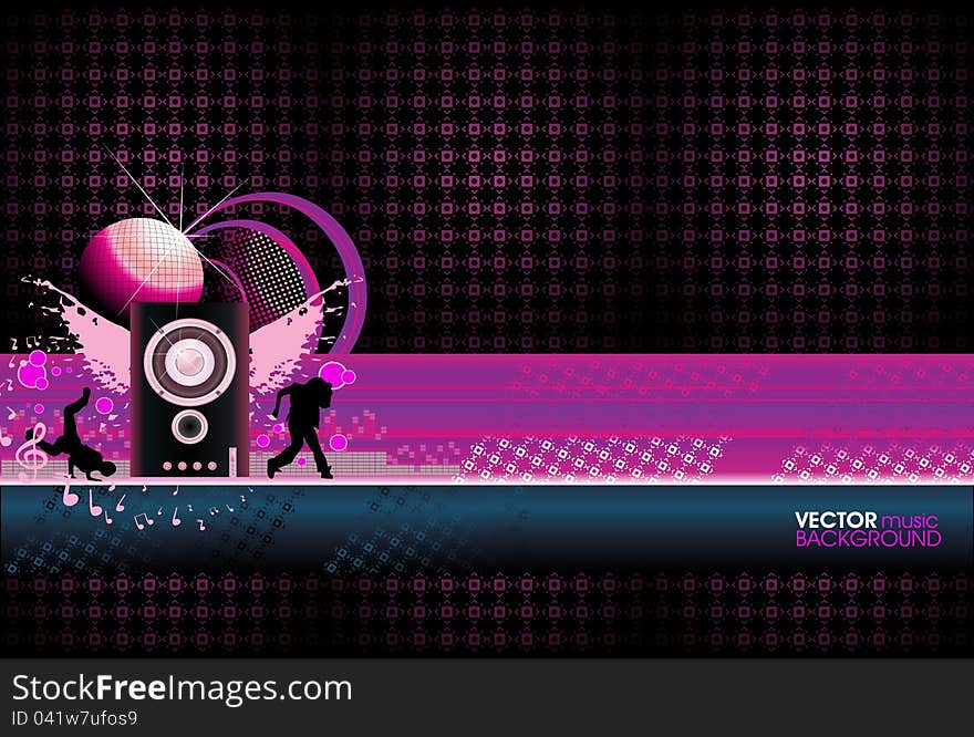 Abstract music background grunge illustration vector