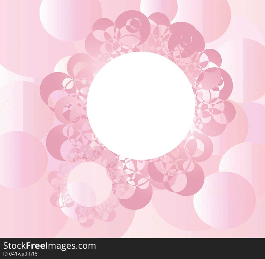 Pink Flower In Bubble