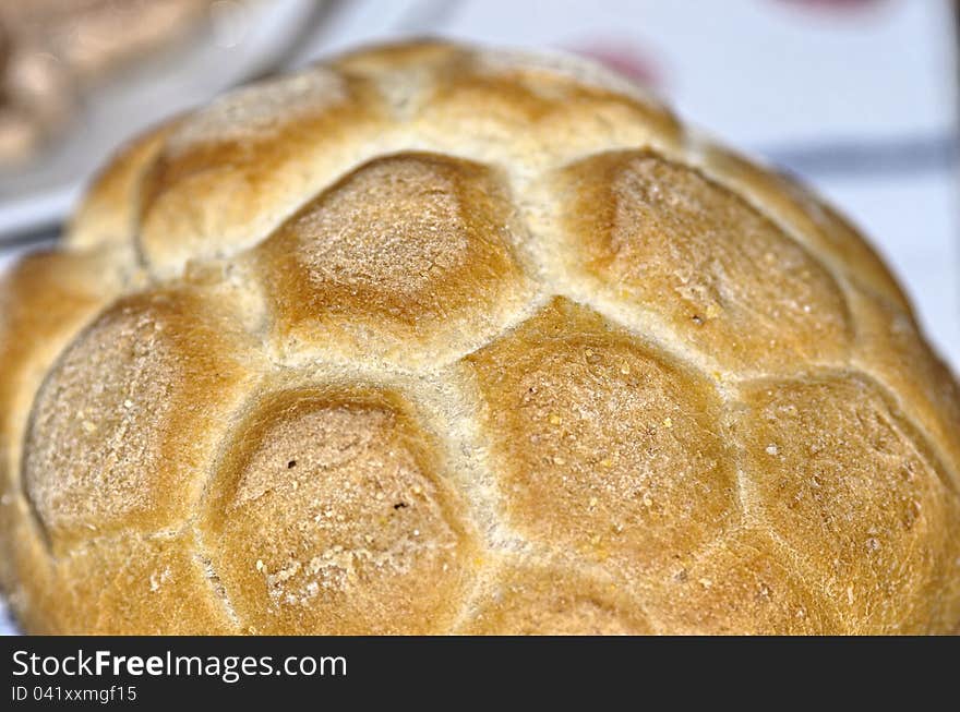 Fresh bread roll at restaurant. Fresh bread roll at restaurant