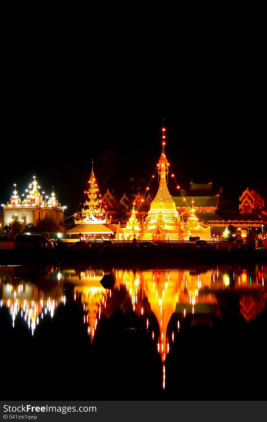 Picture of Chong Klang temple in Maehongsorn, Thailand.