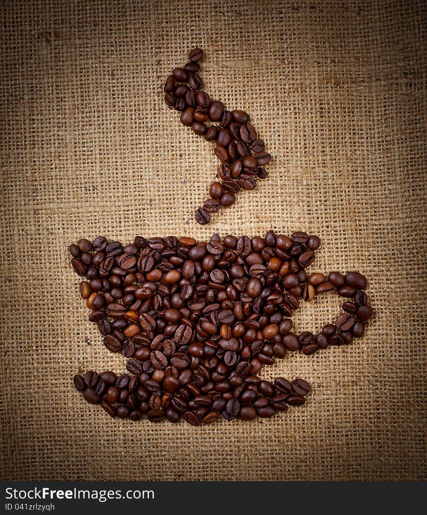 Coffee Cup Made From Beans