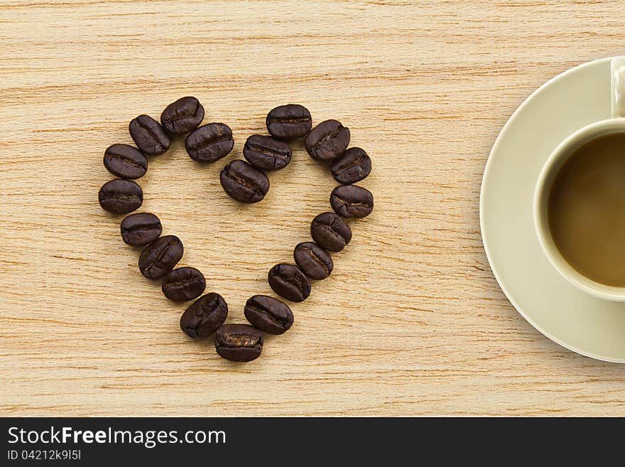 Heart of coffee