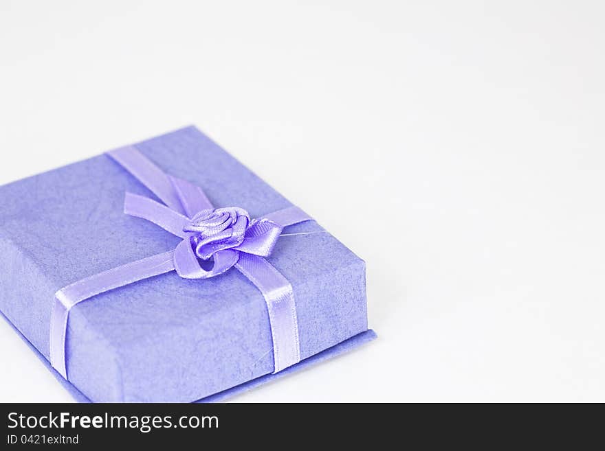 Cardboard box to store small gifts blue. Cardboard box to store small gifts blue