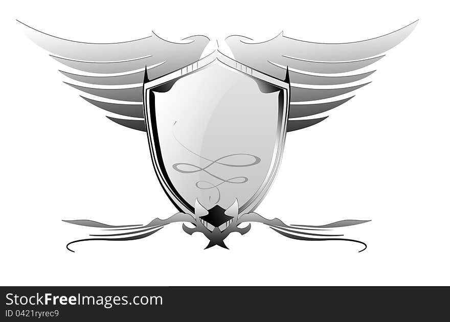 Beautiful metall shield with swing