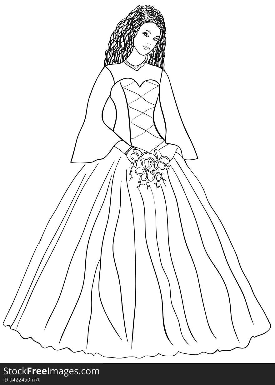 Wedding dress - illustration