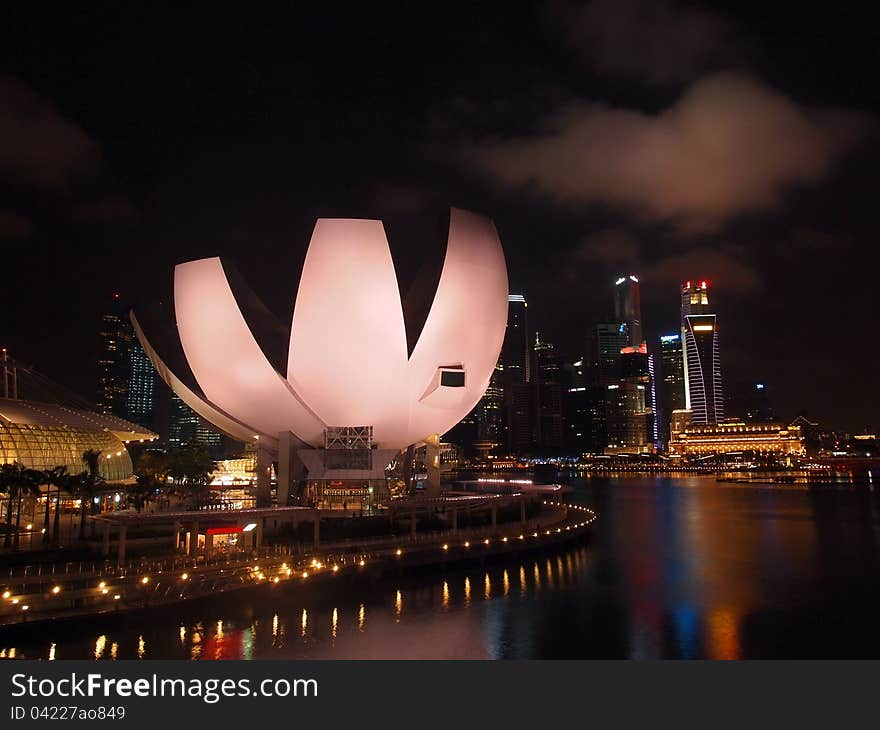 The Marina Bay waterfront