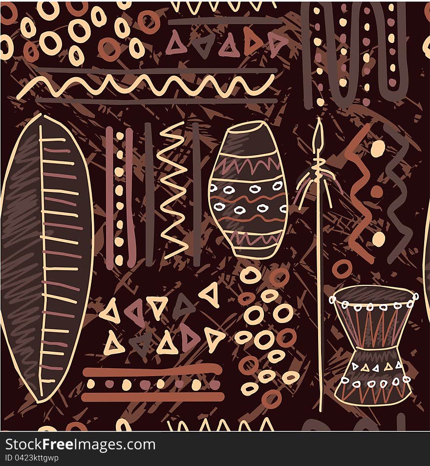 African Seamless Tile (wallpaper, texture, background)