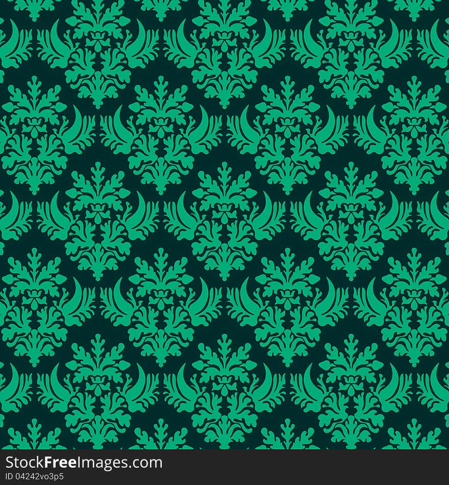 Illustration of seamless wallpaper pattern