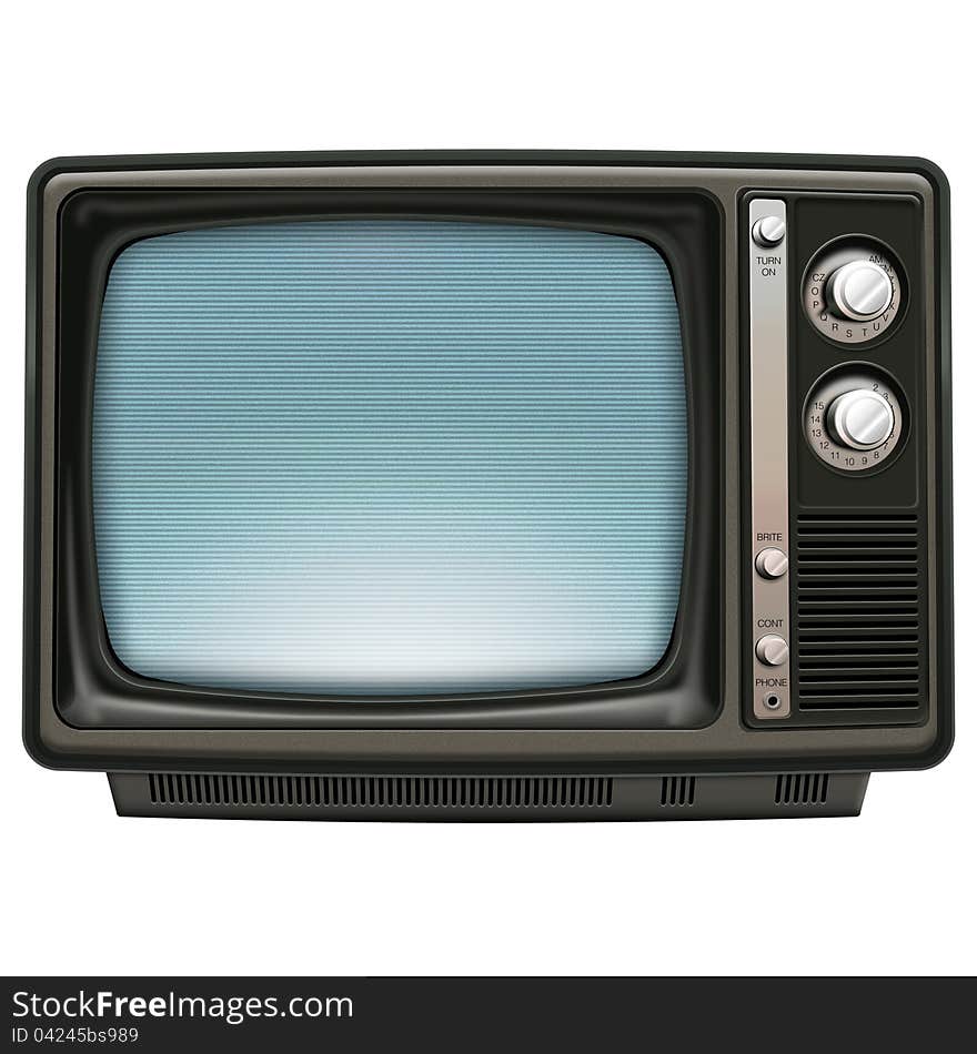 Retro TV blue