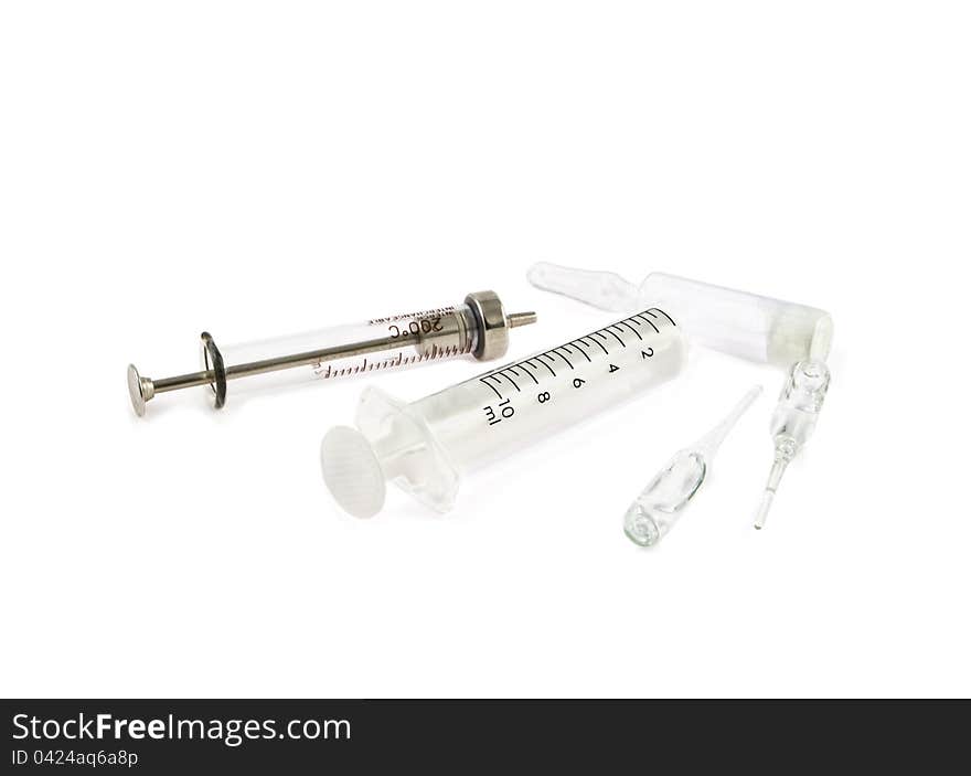 Syringes and ampoules