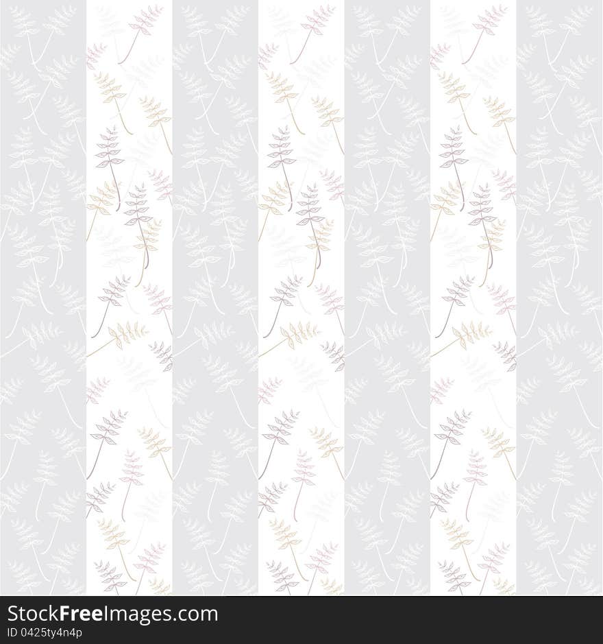 Flowers striped background