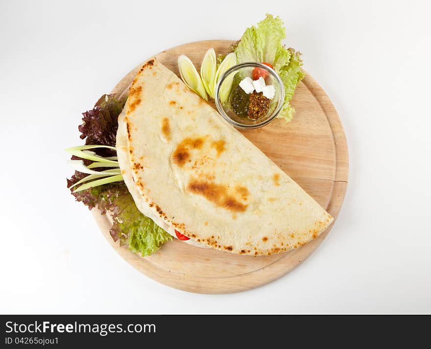 Traditional italian bread with herbs