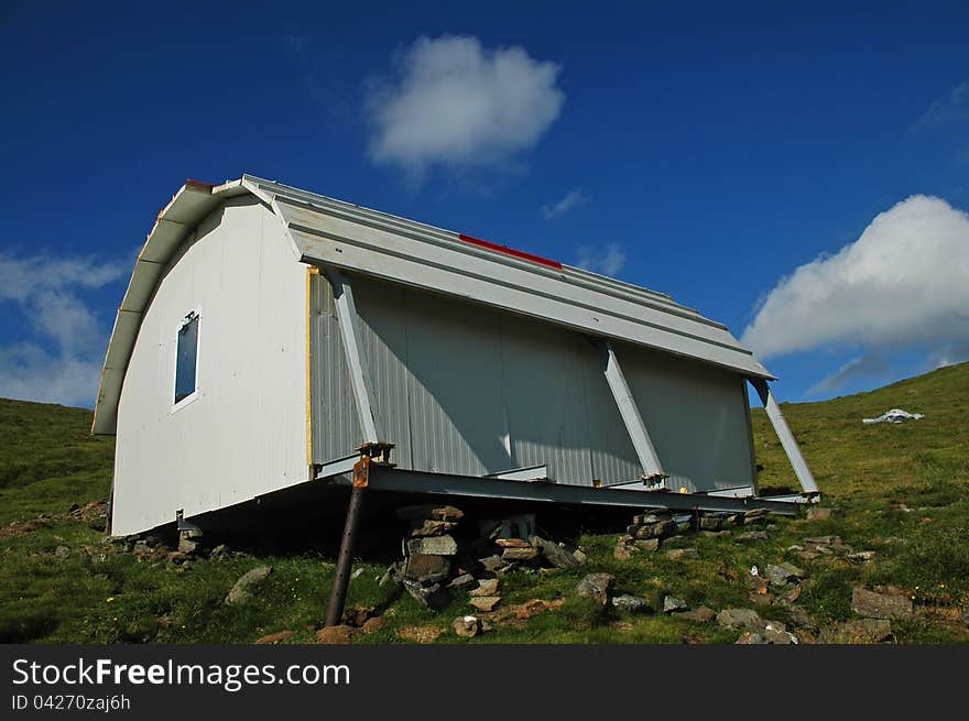 Refuge in Fagaras mountains, Romania