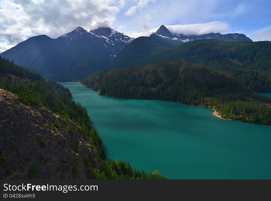 Lake Diablo in the Northern Cascades, Washington