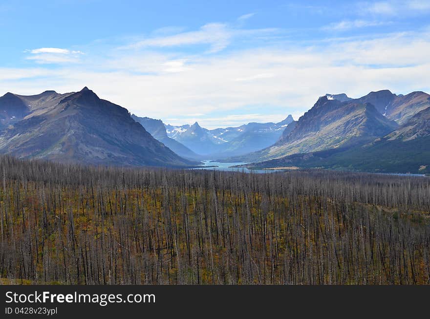 Taken from the side of highway 49 looking into Glacier National Park in Montana. Taken from the side of highway 49 looking into Glacier National Park in Montana.