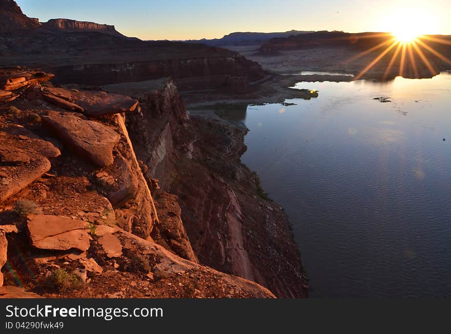 Sunrise at Glen Canyon