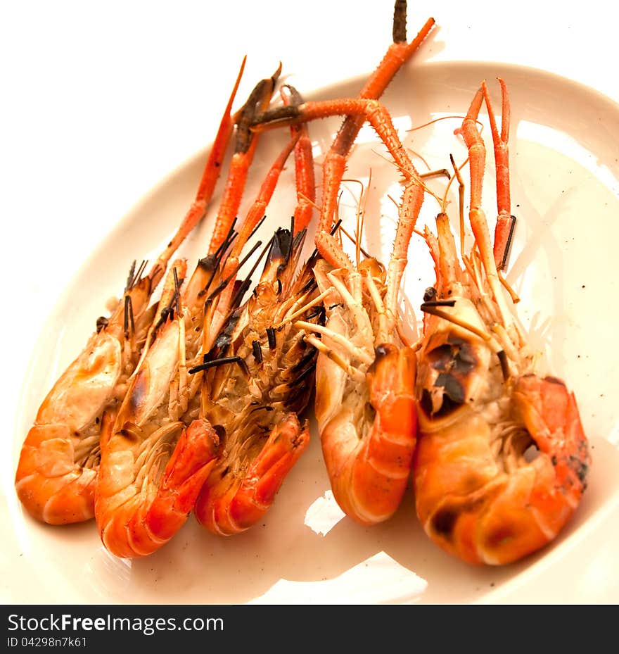 Grilled shrimp