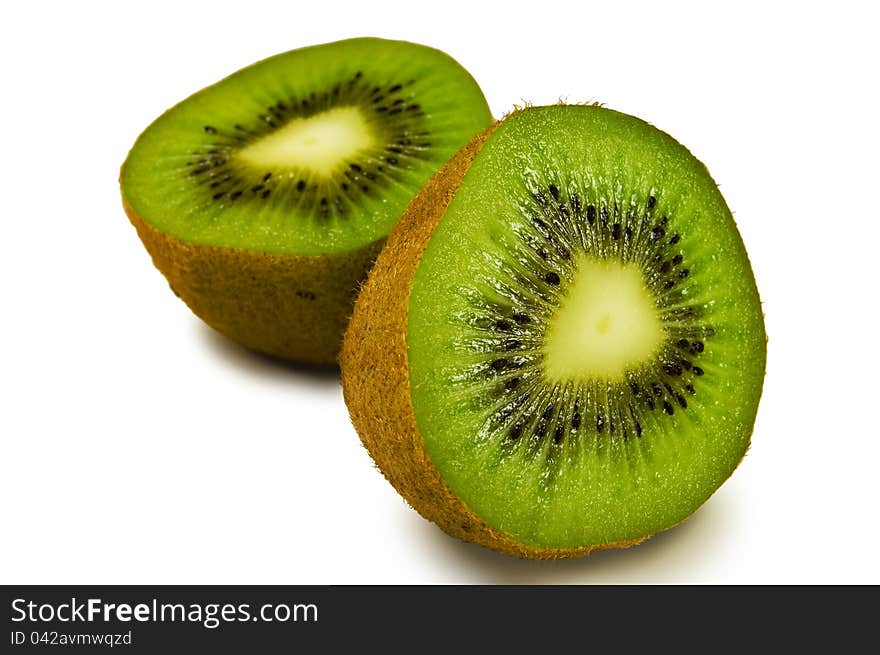 Two halves of kiwi