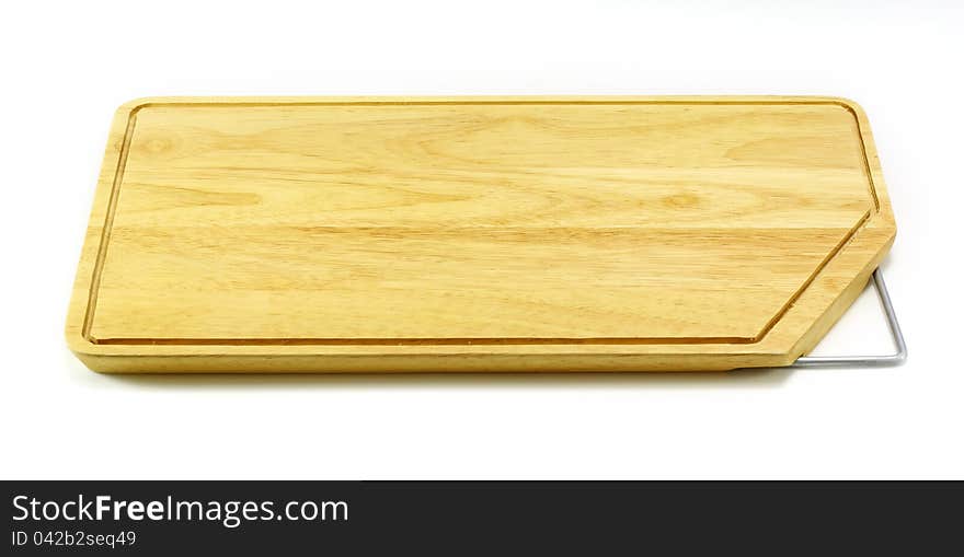 Cutting board  on a white background