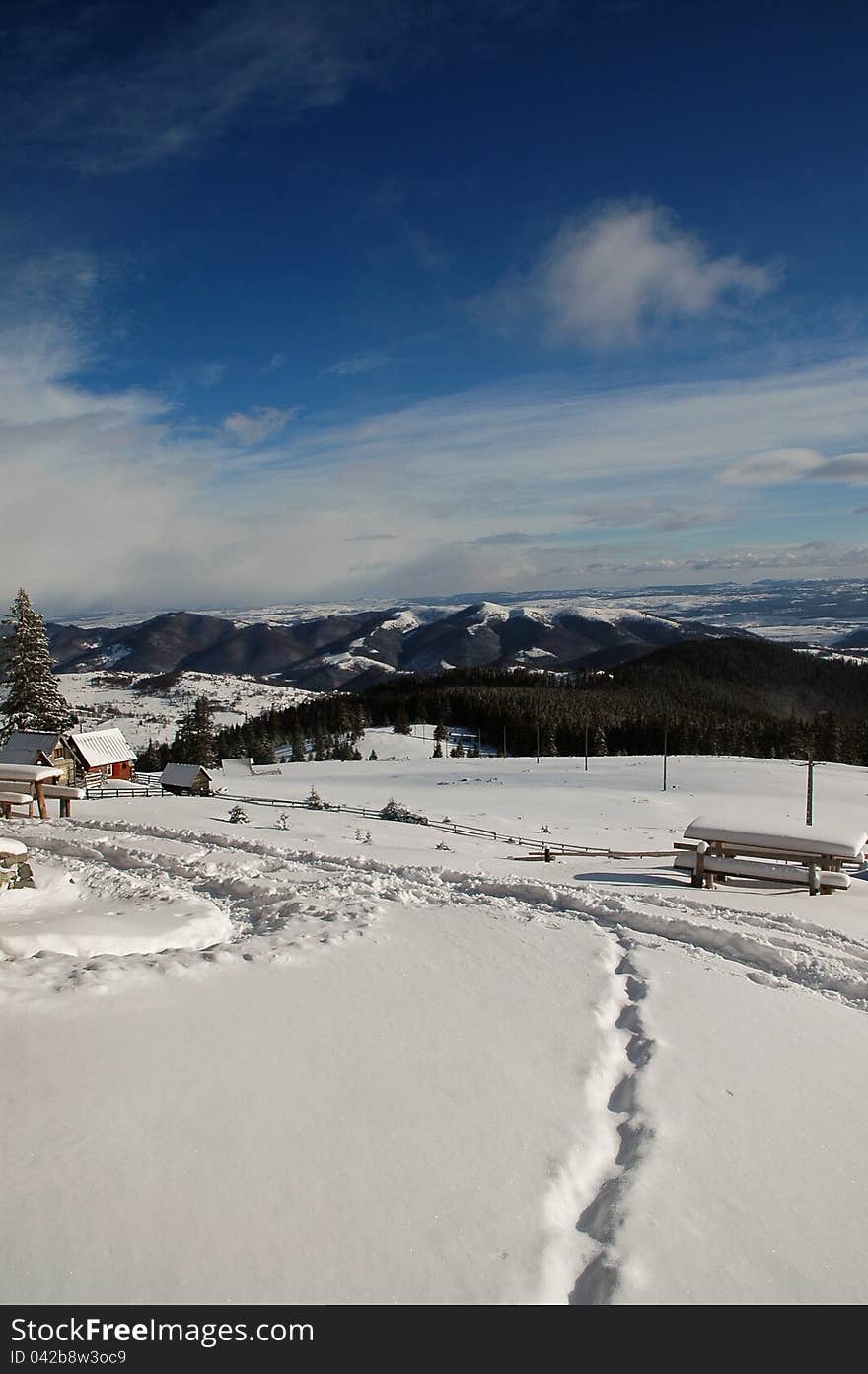 Winter in the mountains