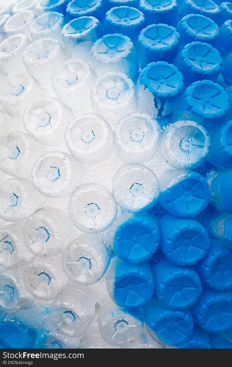 Pattern of Empty Plastic Bottles